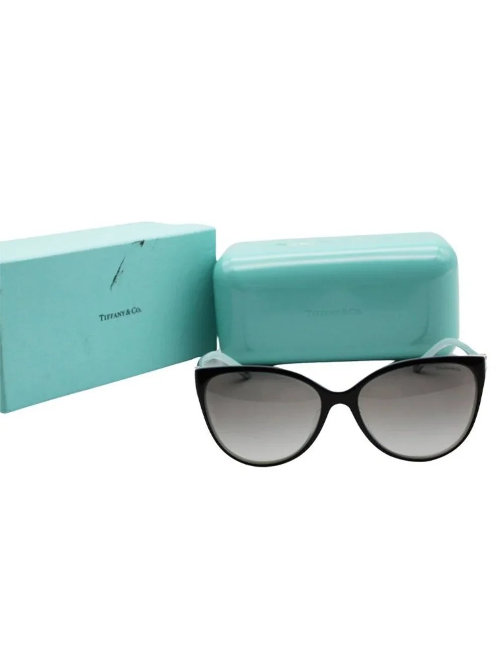 Tiffany & Co Sunglasses Blue Black Rhinestone Eyewear